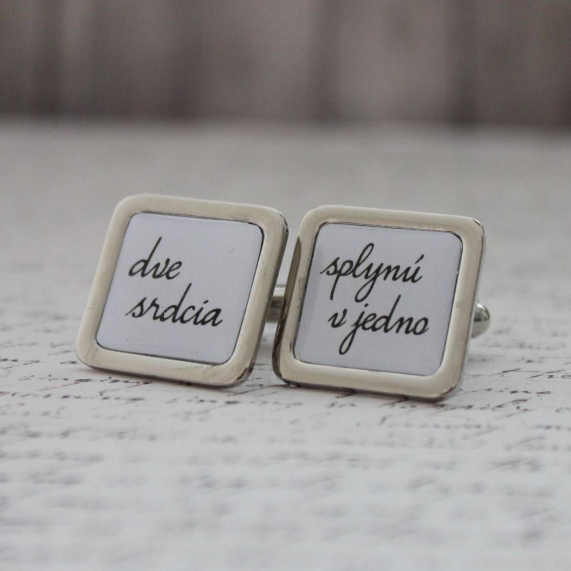 handmade manzetove gombiky na svadbu